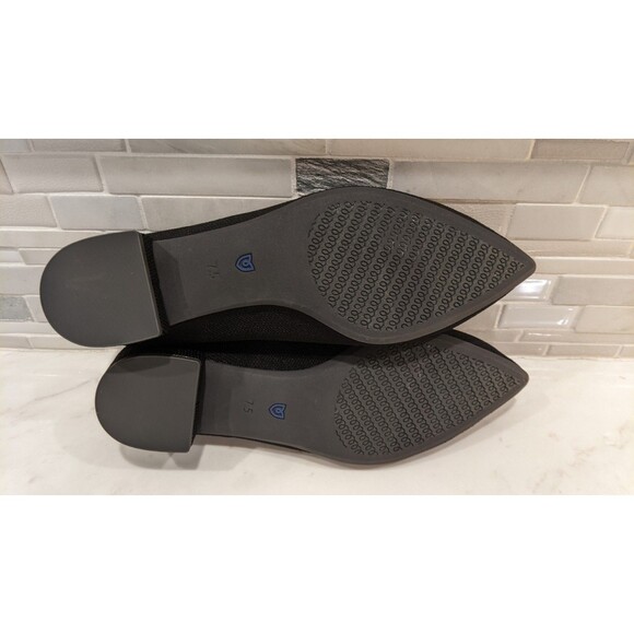 NEW~Women's Rothy's Black Block Heel "The High Point" Pointed Toe Shoes 7.5 - Picture 10 of 14